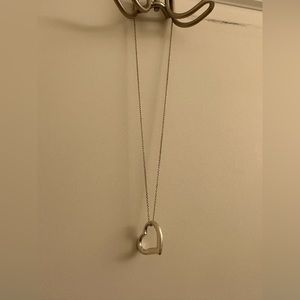 Sterling Silver Floating Heart Necklace